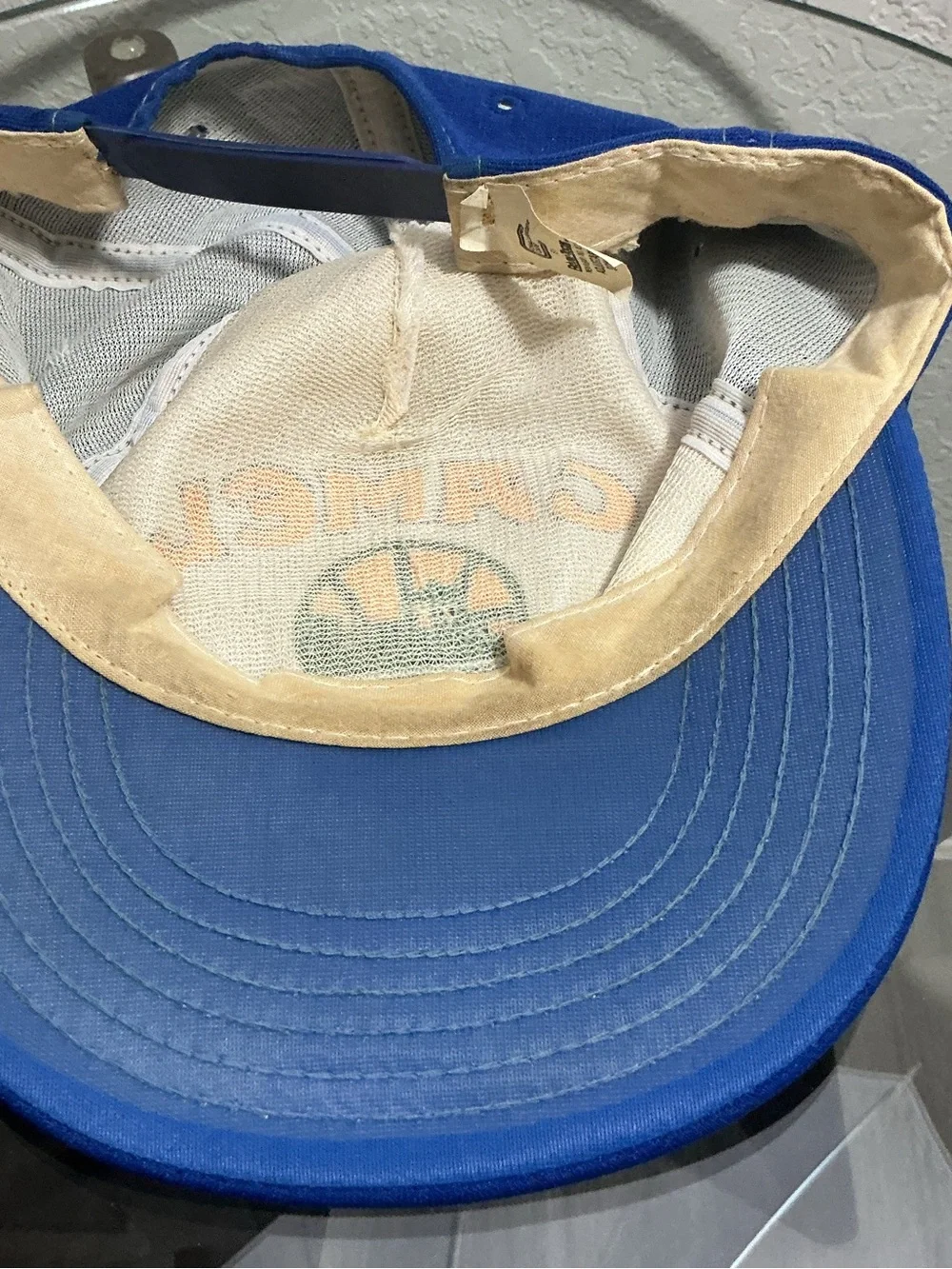 🚬 Vintage Camel Seattle SuperSonics Snapback Hat Blue White Trucker Cap